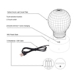 7 Farbige Verfärbung Kreative Visuelle Stereo Lampe Schreibtischlampe Nachtlicht, Hippocampus-Stil