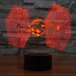 7 Farben Verfärbung Kreative Visuelle Stereo Lampe Schreibtischlampe Nachtlicht, TIE Fighter Stil