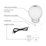 7 Farbige Verfärbung Kreative Visuelle Stereo Lampe Schreibtischlampe Nachtlicht, Esel Form