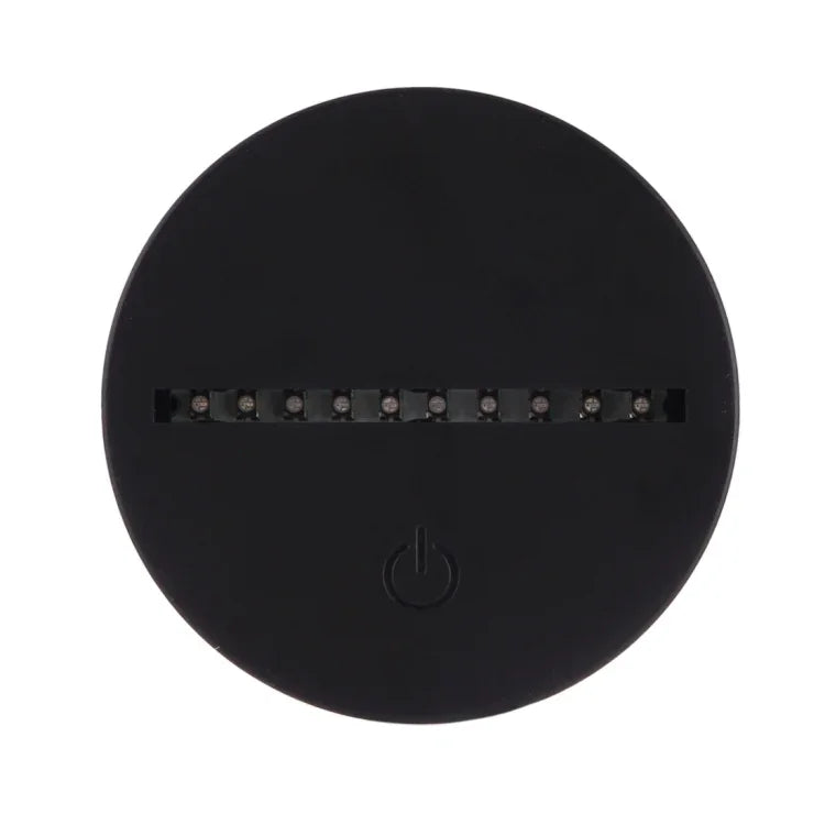 7-farbige Verfärbung Kreative Visuelle Stereo-Lampe Schreibtischlampe Nachtlicht, Pferdeform