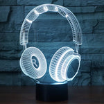 7 Farbige Verfärbung Kreative Visuelle Stereo Lampe Schreibtischlampe Nachtlicht, Headset Form