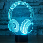 7 Farbige Verfärbung Kreative Visuelle Stereo Lampe Schreibtischlampe Nachtlicht, Headset Form
