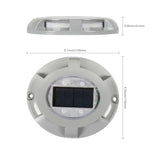 4 Stück LED Solarbetriebene Eingelassene Bodenleuchte IP68 Wasserdicht Außen Garten Rasenlampe