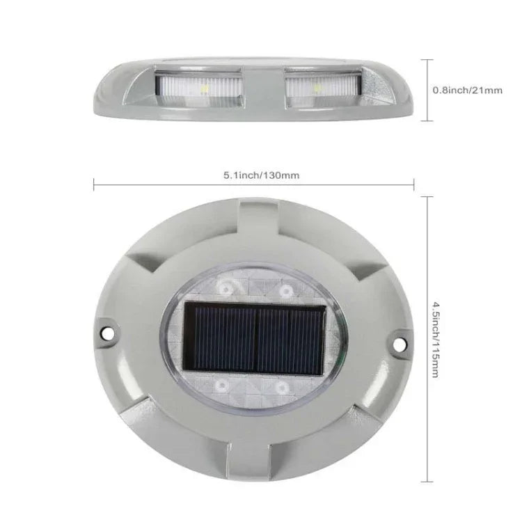4 Stück LED Solarbetriebene Eingelassene Bodenleuchte IP68 Wasserdicht Außen Garten Rasenlampe