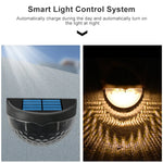 6 LED Solar-Gartenleuchte Wassertropfen für den Zaun
