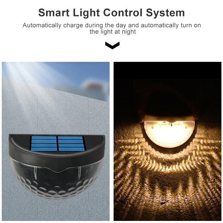 6 LED Solar-Gartenleuchte Wassertropfen für den Zaun