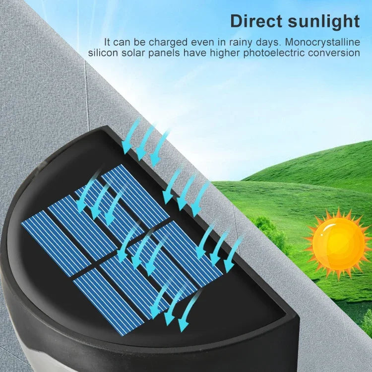 6 LED Solar-Gartenleuchte Wassertropfen für den Zaun