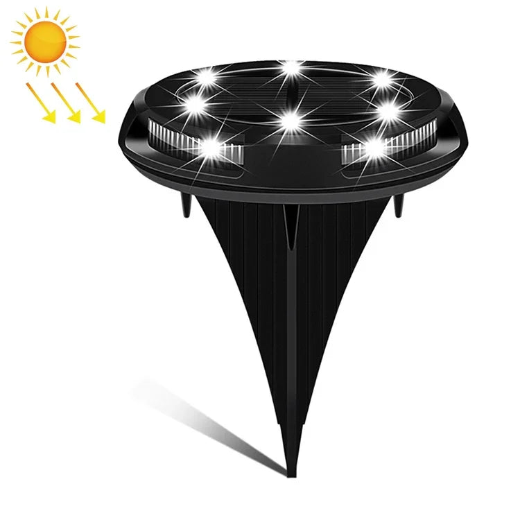10 LEDs Solar-Gartenleuchte für den Außenbereich, wasserdicht, als Bodenstrahler, 10 LED