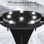 10 LEDs Solar-Gartenleuchte für den Außenbereich, wasserdicht, als Bodenstrahler, 10 LED