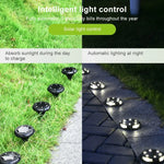 10 LEDs Solar-Gartenleuchte für den Außenbereich, wasserdicht, als Bodenstrahler, 10 LED