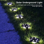 10 LEDs Solar-Gartenleuchte für den Außenbereich, wasserdicht, als Bodenstrahler, 10 LED
