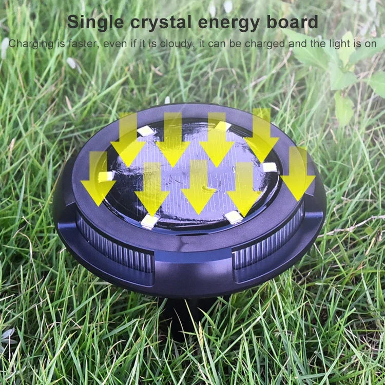 10 LEDs Solar-Gartenleuchte für den Außenbereich, wasserdicht, als Bodenstrahler, 10 LED