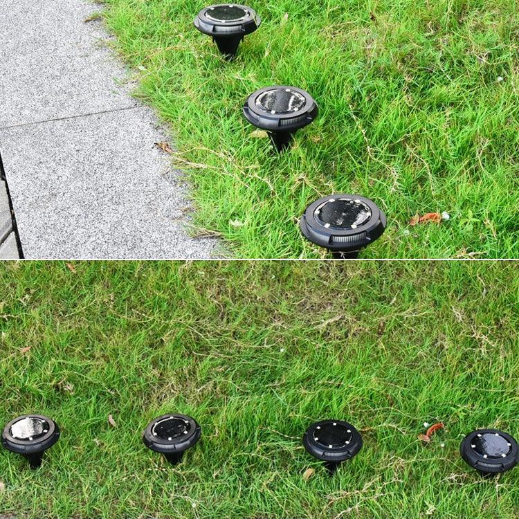 10 LEDs Solar-Gartenleuchte für den Außenbereich, wasserdicht, als Bodenstrahler, 10 LED