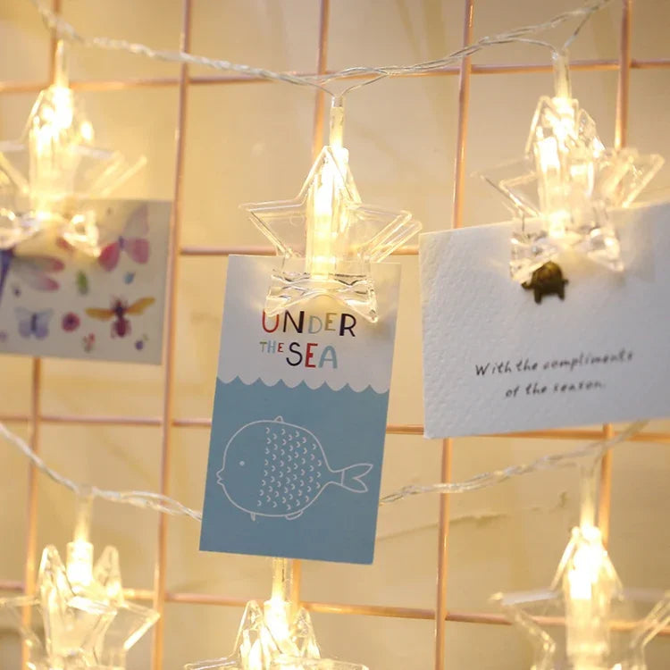 20 LEDs USB Lichterkette Dekorative Leuchte für Zuhause, zum Aufhängen von Bildern, DIY Partys, Hochzeiten, Weihnachtsdekoration, 3m USB