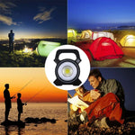 Hand-Campinglampe mit Solarpanel