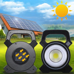 Hand-Campinglampe mit Solarpanel