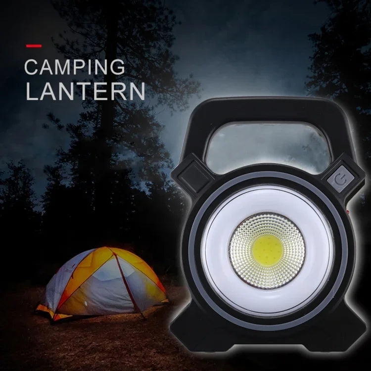 Hand-Campinglampe mit Solarpanel