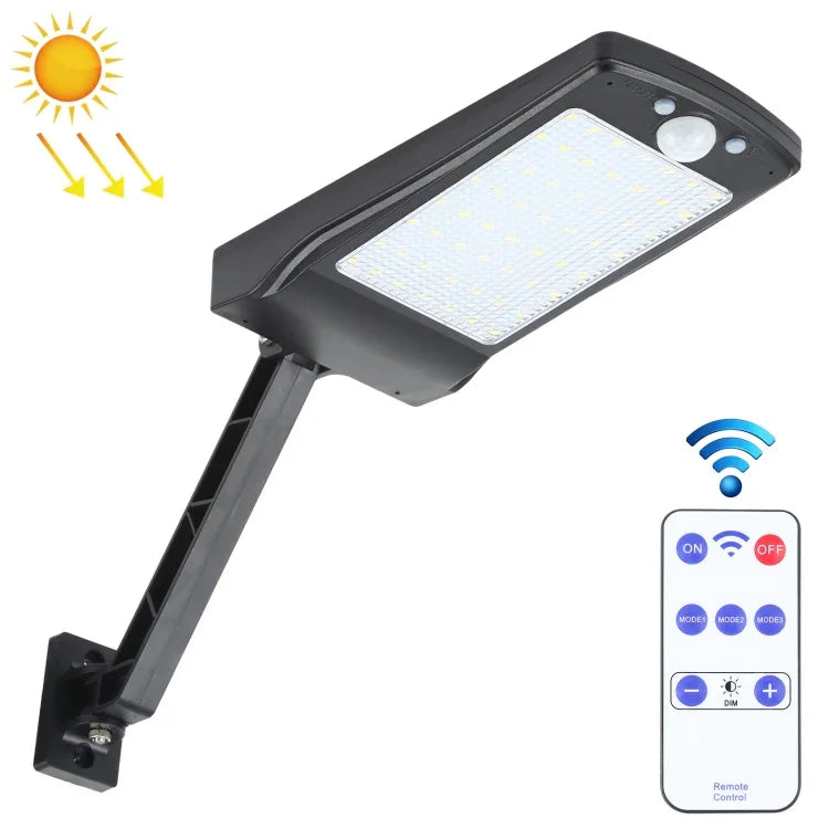 12W 56LEDs SMD 2835 Haus Außen IP65 Wasserdichte Fernbedienung Solar Wandleuchte Menschlicher Körpersensor Licht
