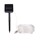 Solarpanel wasserfest 50 LED, 5m 50LED Blaues Licht, 5m 50LED Weißes Licht, 5m 50LED Warmweißes Licht