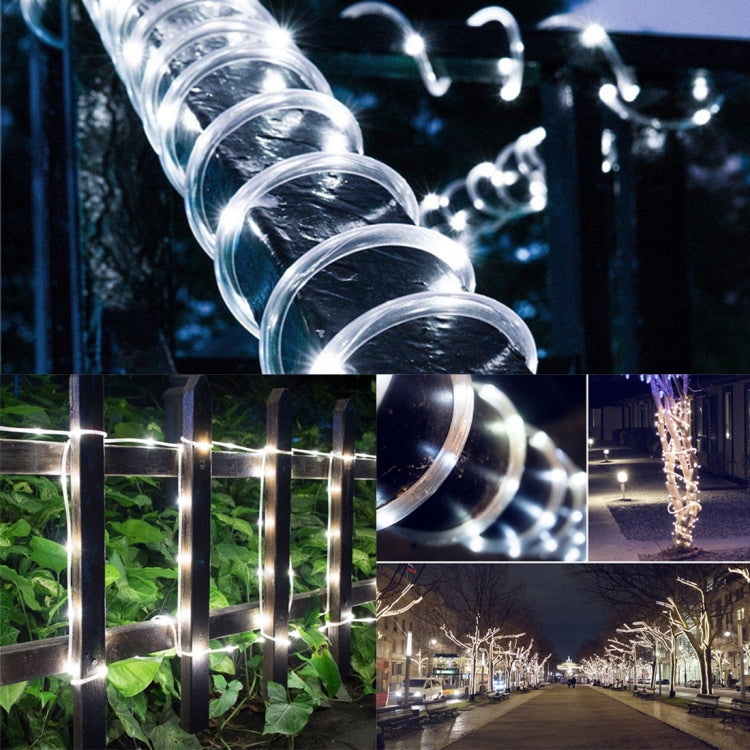 Solarpanel wasserfest 50 LED, 5m 50LED Blaues Licht, 5m 50LED Weißes Licht, 5m 50LED Warmweißes Licht