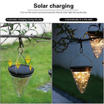 Solare Kegel-Starlight-Pendelleuchte IP55 Wasserdichte Garten-Außenbeleuchtung