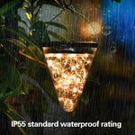 Solare Kegel-Starlight-Pendelleuchte IP55 Wasserdichte Garten-Außenbeleuchtung