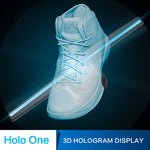 224 LEDs Hologramm Holografischer Anzeigeventilator mit Fernbedienung, unterstützt 4GB Micro SD Karte, AC 100-240V, 450 x 224 Pixel