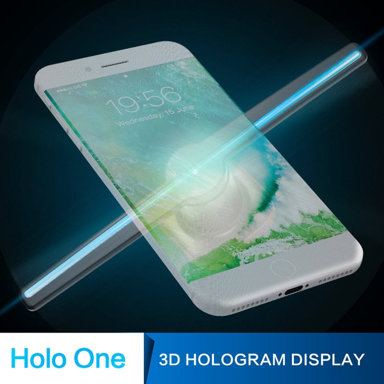 224 LEDs Hologramm Holografischer Anzeigeventilator mit Fernbedienung, unterstützt 4GB Micro SD Karte, AC 100-240V, 450 x 224 Pixel