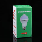 E27 5W 12 LEDs SMD 5730 300LM Infrarot-Bewegungssensor-LED-Glühbirne, Sensorabstand: 4-6m, AC 220V, E27 5W Weißlicht, E27 5W Warmweiß