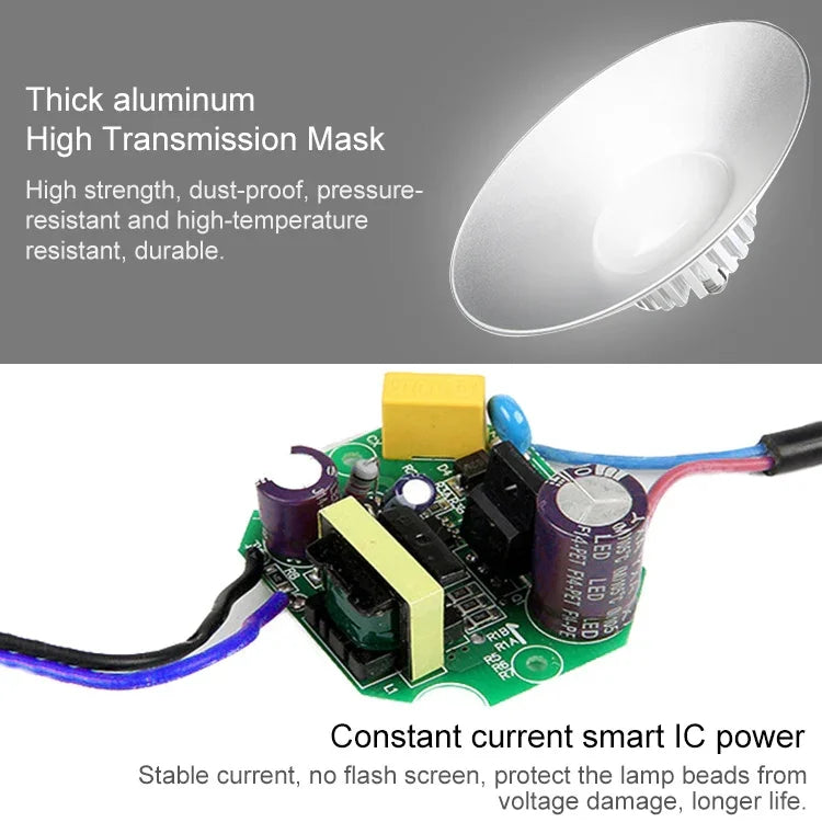 30W LED-Hallenstrahler, explosionsgeschützt, Haken ohne Kette, Engineering-Version, 30W, Engineering-Version