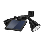 Solarbetriebener Roboter-LED-Strahler, doppelköpfiges intelligentes Sensorlicht für den Außenbereich, Rasen