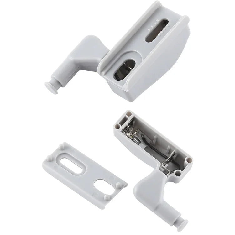 0.3W Universelle Innen-Scharnier-LED-Sensorlampe, Schrank 3 LEDs Nachtlicht Auto EIN/AUS Glühbirne, 1 STK. Weißlicht, 1 STK. Warmweiß