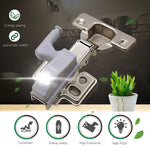 0.3W Universelle Innen-Scharnier-LED-Sensorlampe, Schrank 3 LEDs Nachtlicht Auto EIN/AUS Glühbirne, 1 STK. Weißlicht, 1 STK. Warmweiß