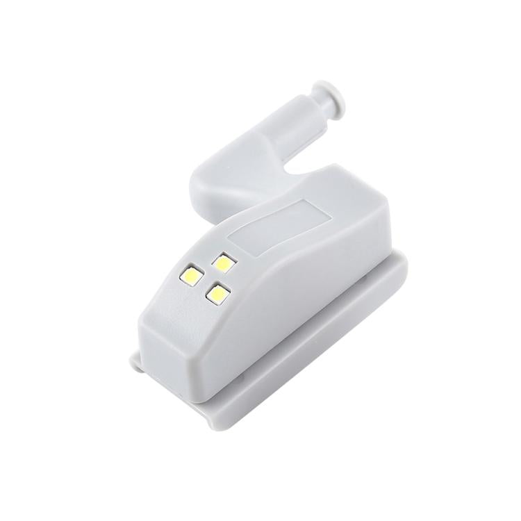 0.3W Universelle Innen-Scharnier-LED-Sensorlampe, Schrank 3 LEDs Nachtlicht Auto EIN/AUS Glühbirne, 1 STK. Weißlicht, 1 STK. Warmweiß