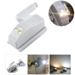0.3W Universelle Innen-Scharnier-LED-Sensorlampe, Schrank 3 LEDs Nachtlicht Auto EIN/AUS Glühbirne, 1 STK. Weißlicht, 1 STK. Warmweiß