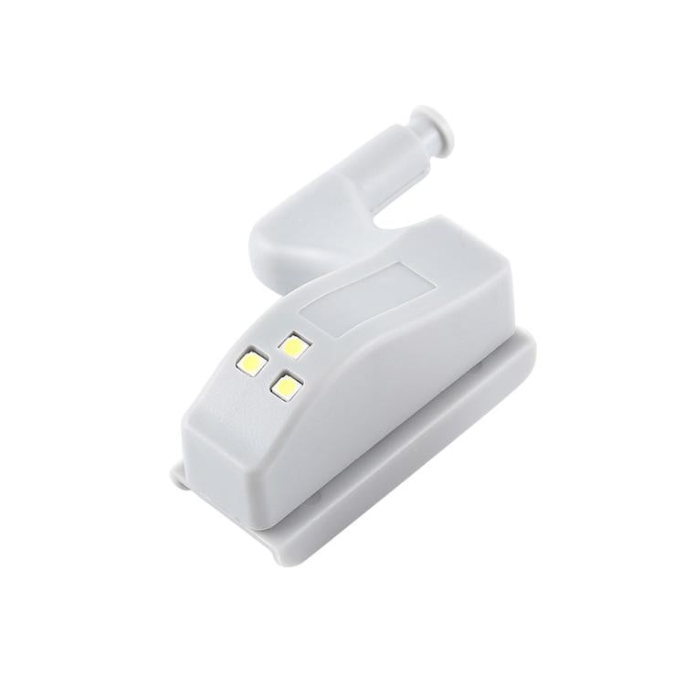 0.3W Universelle Innen-Scharnier-LED-Sensorlampe, Schrank 3 LEDs Nachtlicht Auto EIN/AUS Glühbirne, 1 STK. Weißlicht, 1 STK. Warmweiß