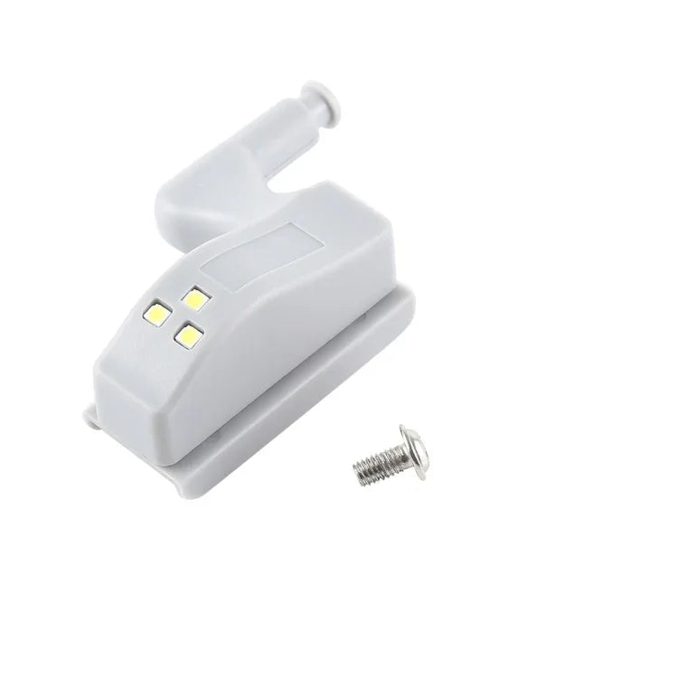 10 STÜCK 0.3W Universelle Innen-Scharnier-LED-Sensorlampe Schrank 3 LEDs Nachtlicht Auto EIN/AUS-Birne, 10 STÜCK Weißlicht, 10 STÜCK Warmweiß