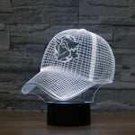 Baseball Cap Form 3D Buntes LED Vision Licht Tischlampe, 16 Farben Fernbedienungsversion, 16 Farben Fernbedienungsversion