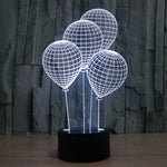 7-Farben-Verfärbung Kreative Visuelle Stereo-Lampe Schreibtischlampe Nachtlicht, Ballon-Stil