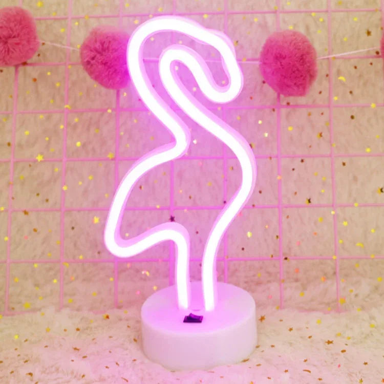 Warme Märchen-Dekorationslampe Nachtlicht für Weihnachten, Hochzeit, Party, Schlafzimmer, Flamingo