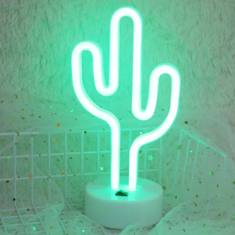 Warme Feen-Deko-Lampe Nachtlicht für Weihnachten, Hochzeit, Party, Schlafzimmer, Kaktus