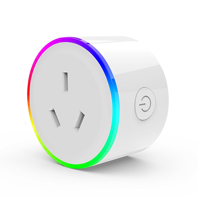 10A RGB Szenenlicht WiFi Fernbedienung intelligenter Steckdosenadapter funktioniert mit Alexa & Google Home & IFTTT, AC 100-240V, AU-Stecker, XS-A17