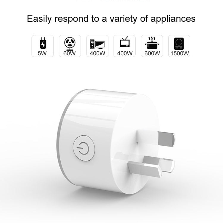 10A RGB Szenenlicht WiFi Fernbedienung intelligenter Steckdosenadapter funktioniert mit Alexa & Google Home & IFTTT, AC 100-240V, AU-Stecker, XS-A17