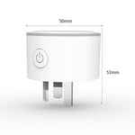 10A RGB Szenenlicht WiFi Fernbedienung intelligenter Steckdosenadapter funktioniert mit Alexa & Google Home & IFTTT, AC 100-240V, AU-Stecker, XS-A17