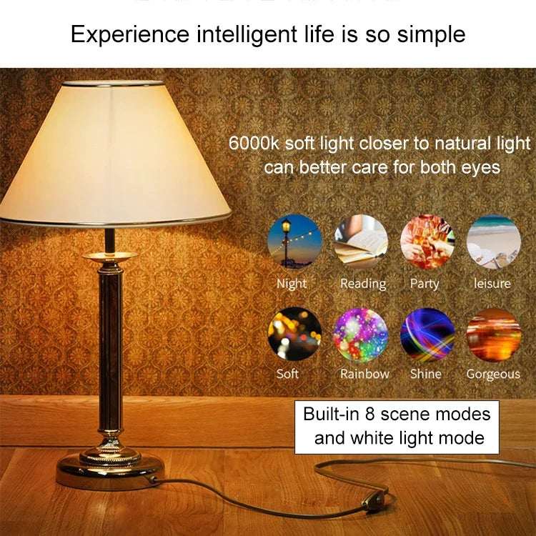 6000K LED Lampe Funktioniert mit Alexa & Google Home, AC 85-265V