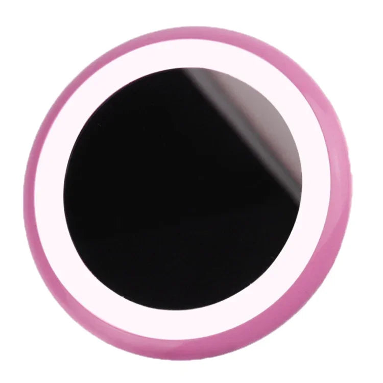 OneFire 1W 10 LEDs Multifunktions wiederaufladbarer Donut-förmiger Kosmetikspiegel LED-Schreibtischlampe Nachtlicht, DC 5V, 1W Pink