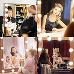 120 lm, 7000 K, USB-Ladefunktion, Kosmetiklampe im Hollywood-Stil, Kabellänge: 4,6 m, 5 V DC