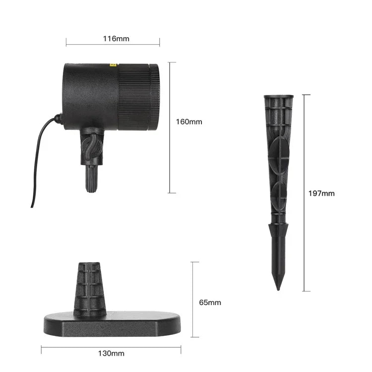 Dynamische Rot + Grün Laser Mini Außenlampe, CMF-A103