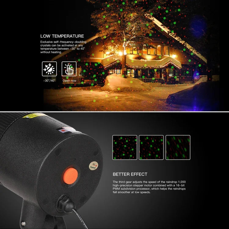Dynamische Rot + Grün Laser Mini Außenlampe, CMF-A103