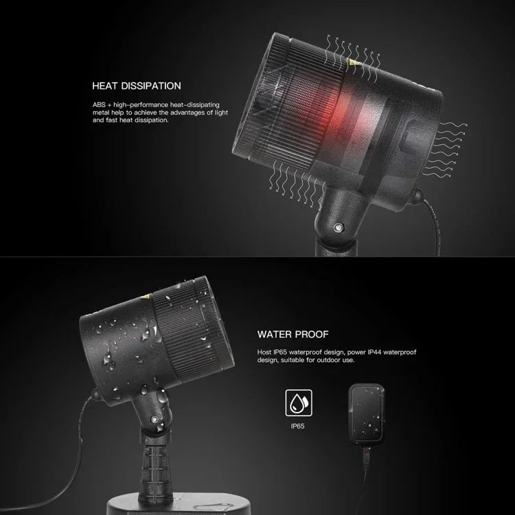Dynamische Rot + Grün Laser Mini Außenlampe, CMF-A103